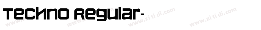 Techno Regular字体转换